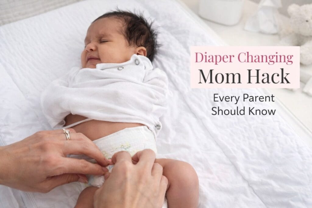 diaper changing mom hacks